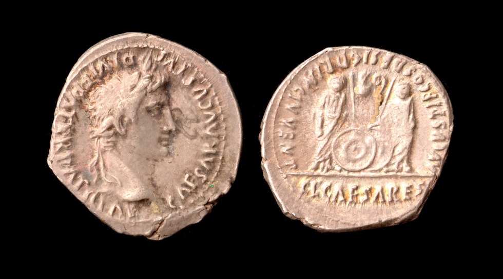 Augustus-Denar (Lippisches Landesmuseum Detmold CC BY-NC-SA)