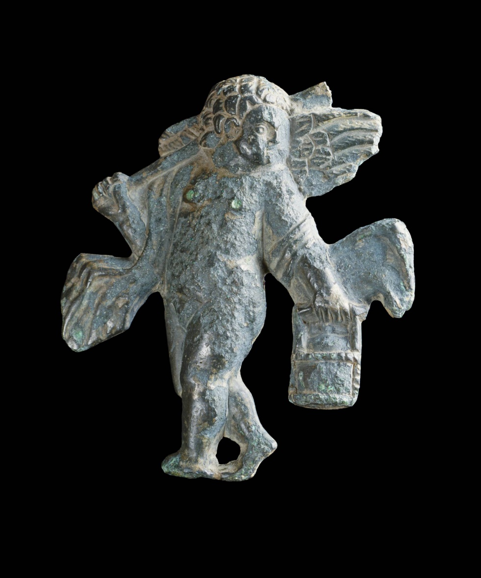 Bronzeapplik eines Amor (Lippisches Landesmuseum Detmold CC BY-NC-SA)