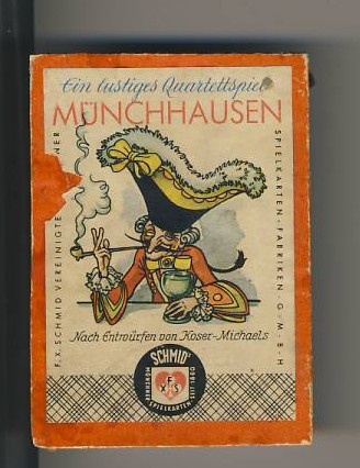 Ein lustiges Quartettspiel Münchhausen (Deutsches Märchen- und Wesersagenmuseum  CC BY-NC-SA)