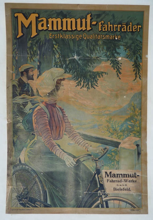 Werbeplakat &quot;Mammut&quot; (Historisches Museum Bielefeld CC BY-NC-SA)