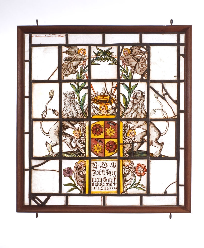 Wappenscheibe oder Fensterbierscheibe (Lippisches Landesmuseum Detmold CC BY-NC-SA)