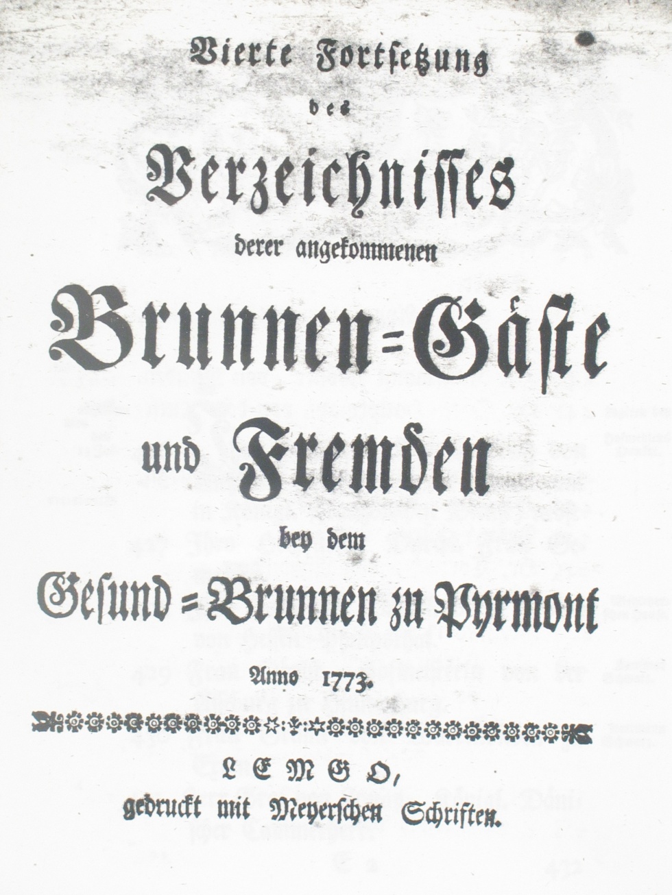 Gesund-Brunnen zu Pyrmont Anno 1773 - vierte Fortsetzung (Museum im Schloss Bad Pyrmont CC BY-NC-SA)