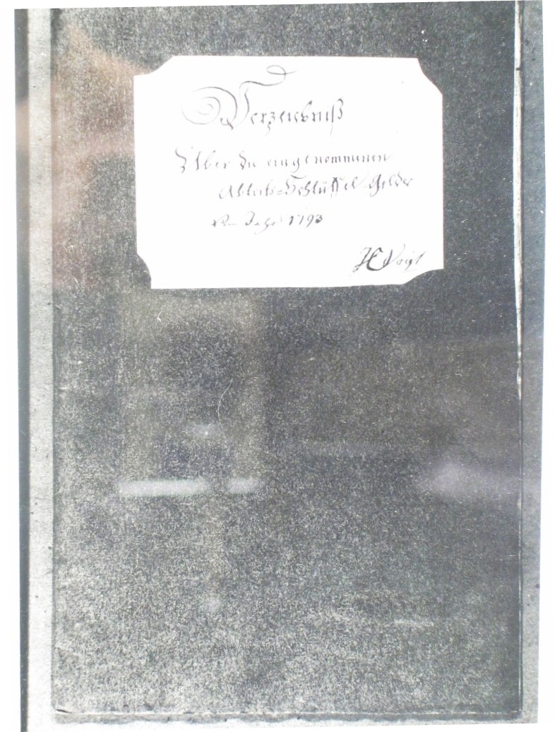 Schlüsselgeld-Rechnung Anno 1793 (27.05. - 21.08.1793) (Museum im Schloss Bad Pyrmont CC BY-NC-SA)