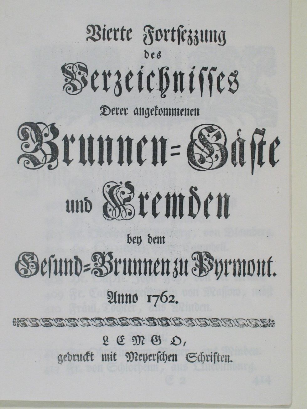Brunnengäste und Fremden bei dem Gesundbrunnen zu Pyrmont 1762-4. Fortsetzung (Museum im Schloss Bad Pyrmont CC BY-NC-SA)