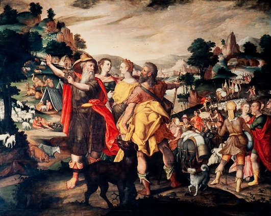 Abraham scheidet sich von Lot (Lippisches Landesmuseum Detmold CC BY-NC-SA)