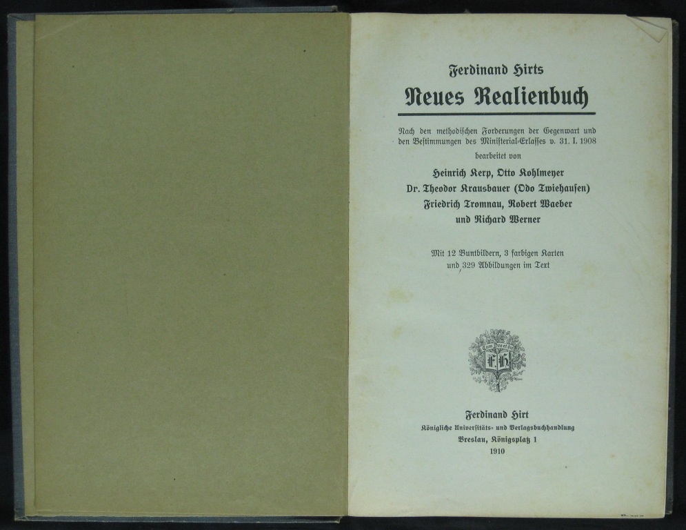 Ferdinand Hirts Neues Realienbuch (Museumsschule Hiddenhausen CC BY-NC-SA)
