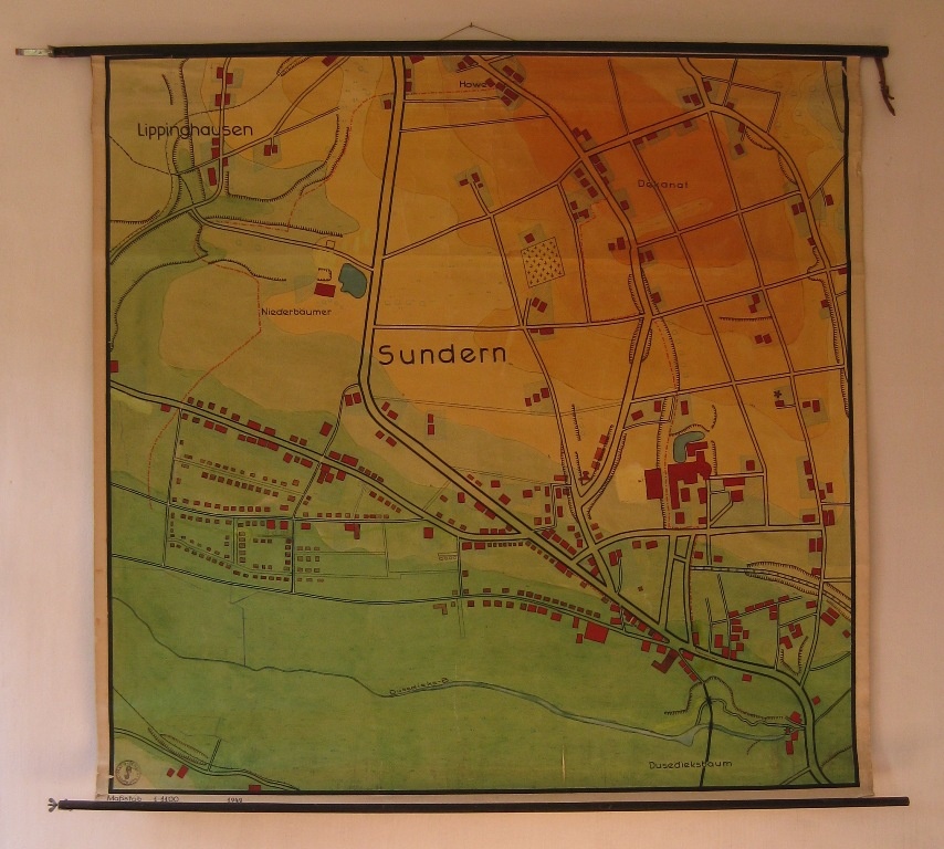 Landkarte &quot;Sundern&quot; (Museumsschule Hiddenhausen CC BY-NC-SA)