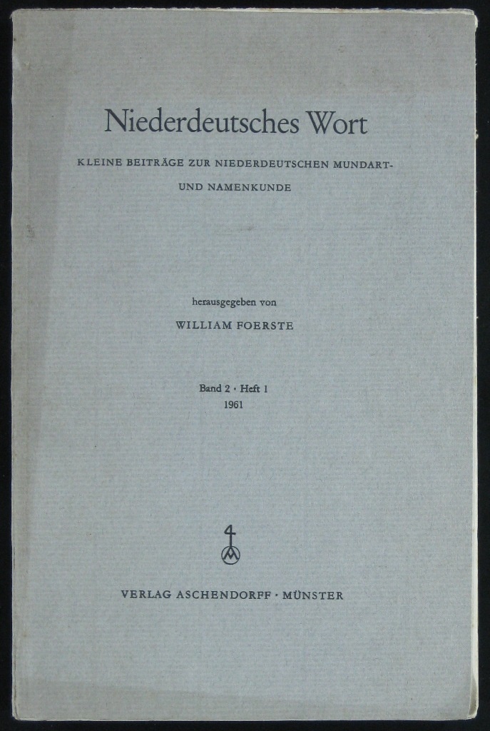 Foerste, Niederdeutsches Wörterbuch (Museumsschule Hiddenhausen CC BY-NC-SA)