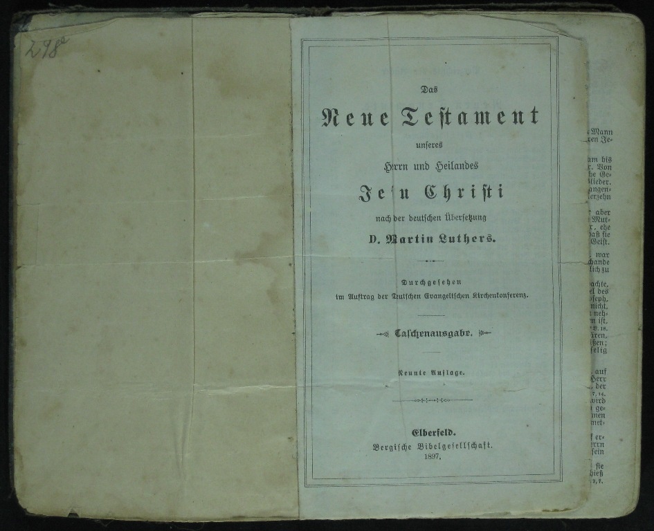 Das Neue Testament (Museumsschule Hiddenhausen CC BY-NC-SA)