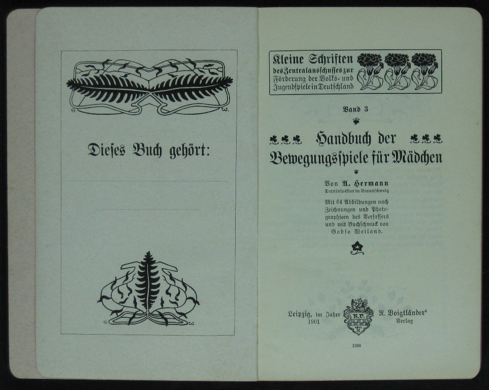 Hermann, Handbuch der Bewegungsspiele für Mädchen (Museumsschule Hiddenhausen CC BY-NC-SA)