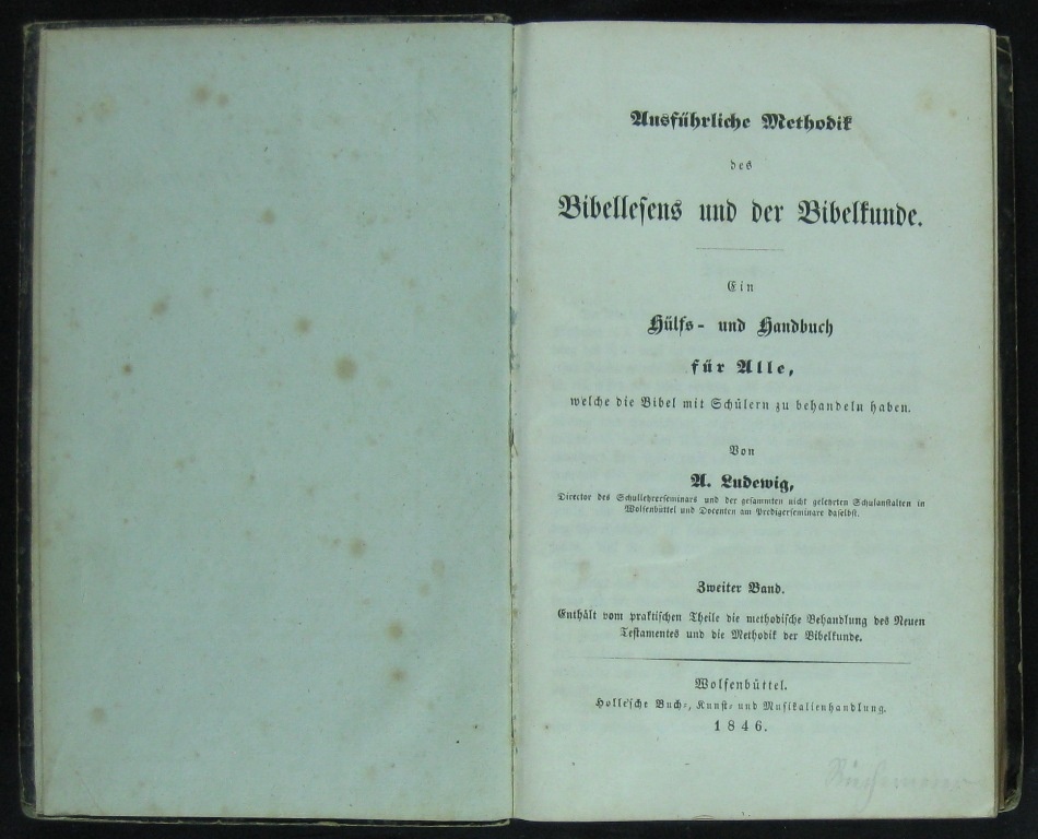 Ludewig, Methodik des Bibellesens und der Bibelkunde (Museumsschule Hiddenhausen CC BY-NC-SA)