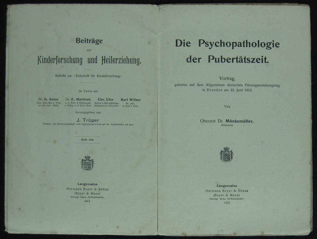 Beiträge zur Kinderforschung und Heilerziehung, Heft 104 (Museumsschule Hiddenhausen CC BY-NC-SA)