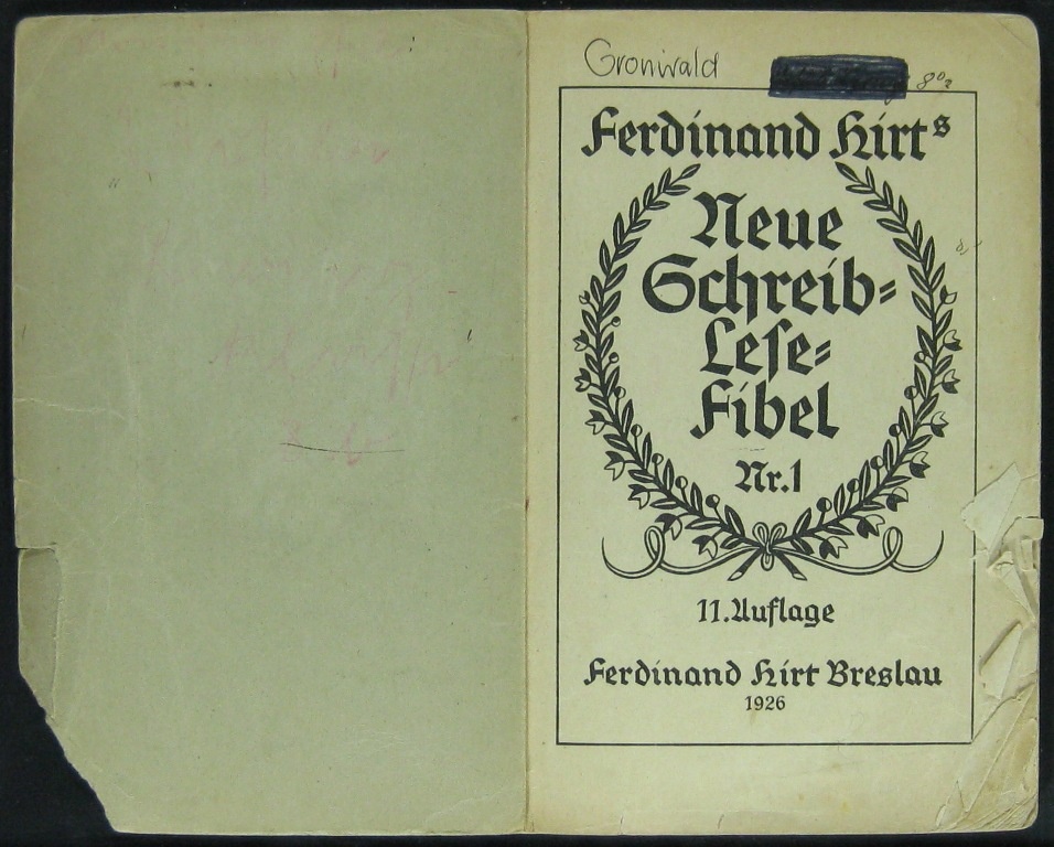 Ferdinand Hirts Neue Schreib-Lese-Fibel Nr. 1 (Museumsschule Hiddenhausen CC BY-NC-SA)
