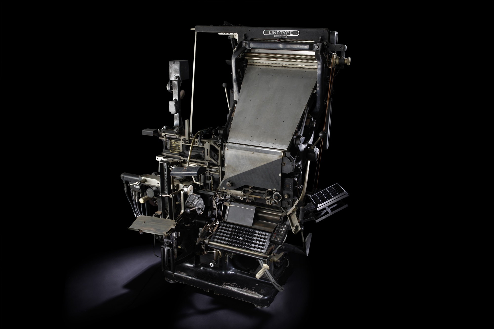Linotype Mod. 5cS (Heinz Nixdorf MuseumsForum CC BY-NC-SA)