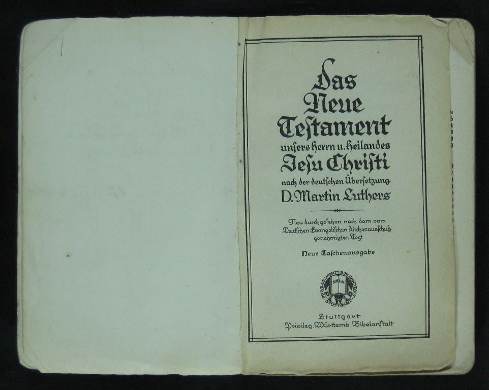 Das Neue Testament und die Psalmen (Museumsschule Hiddenhausen CC BY-NC-SA)
