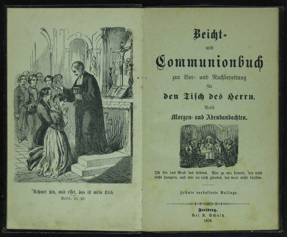 Beicht- und Communionbuch (Museumsschule Hiddenhausen CC BY-NC-SA)