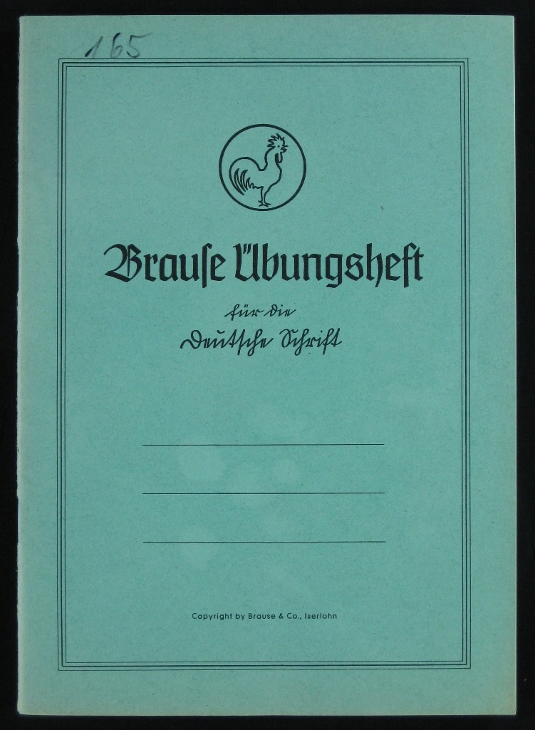 Brause Übungsheft für die Deutsche Schrift (Museumsschule Hiddenhausen CC BY-NC-SA)