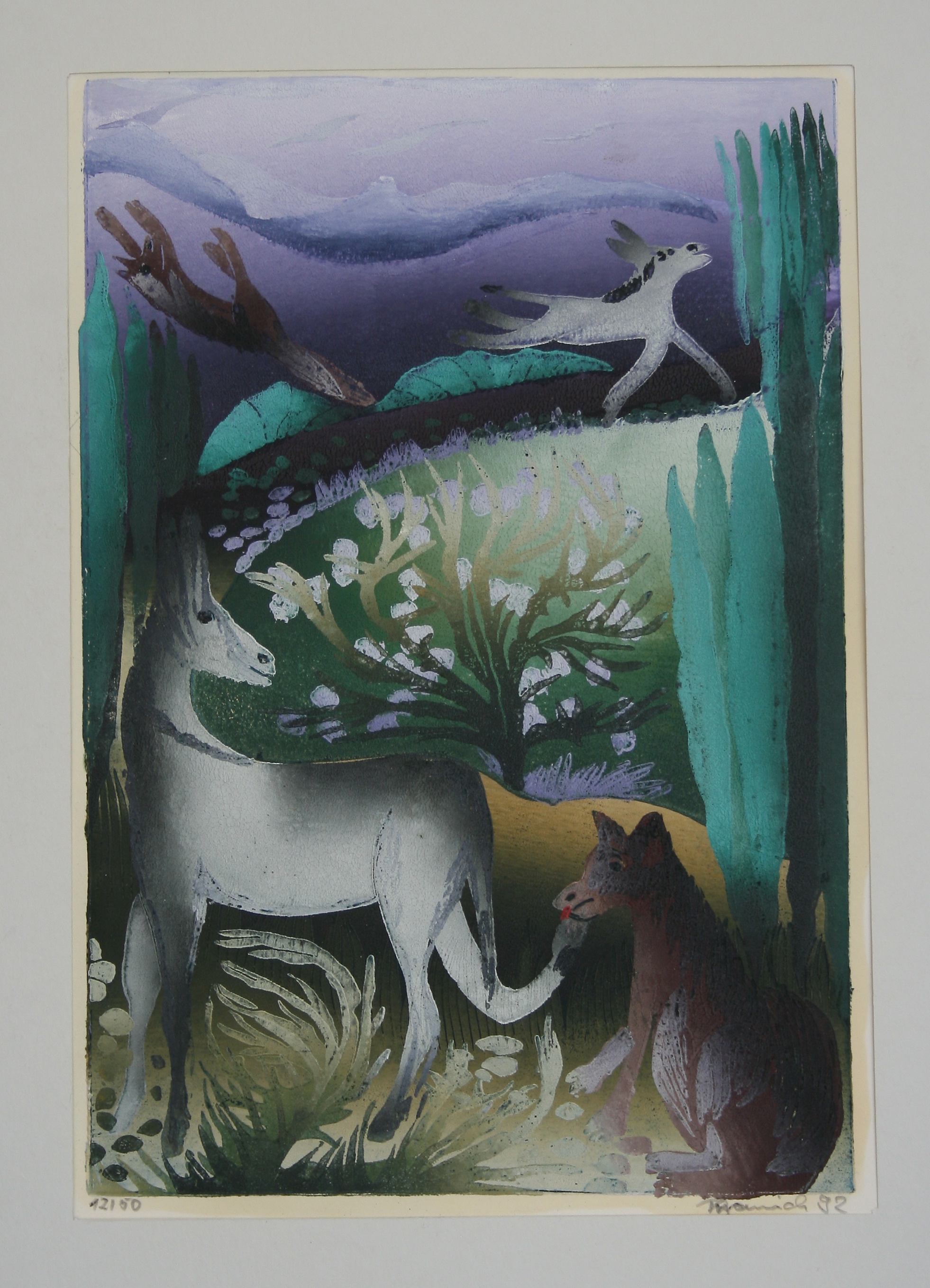 Der Esel und der Wolf (Fabel von Äsop) (Deutsches Märchen- und Wesersagenmuseum  RR-R)