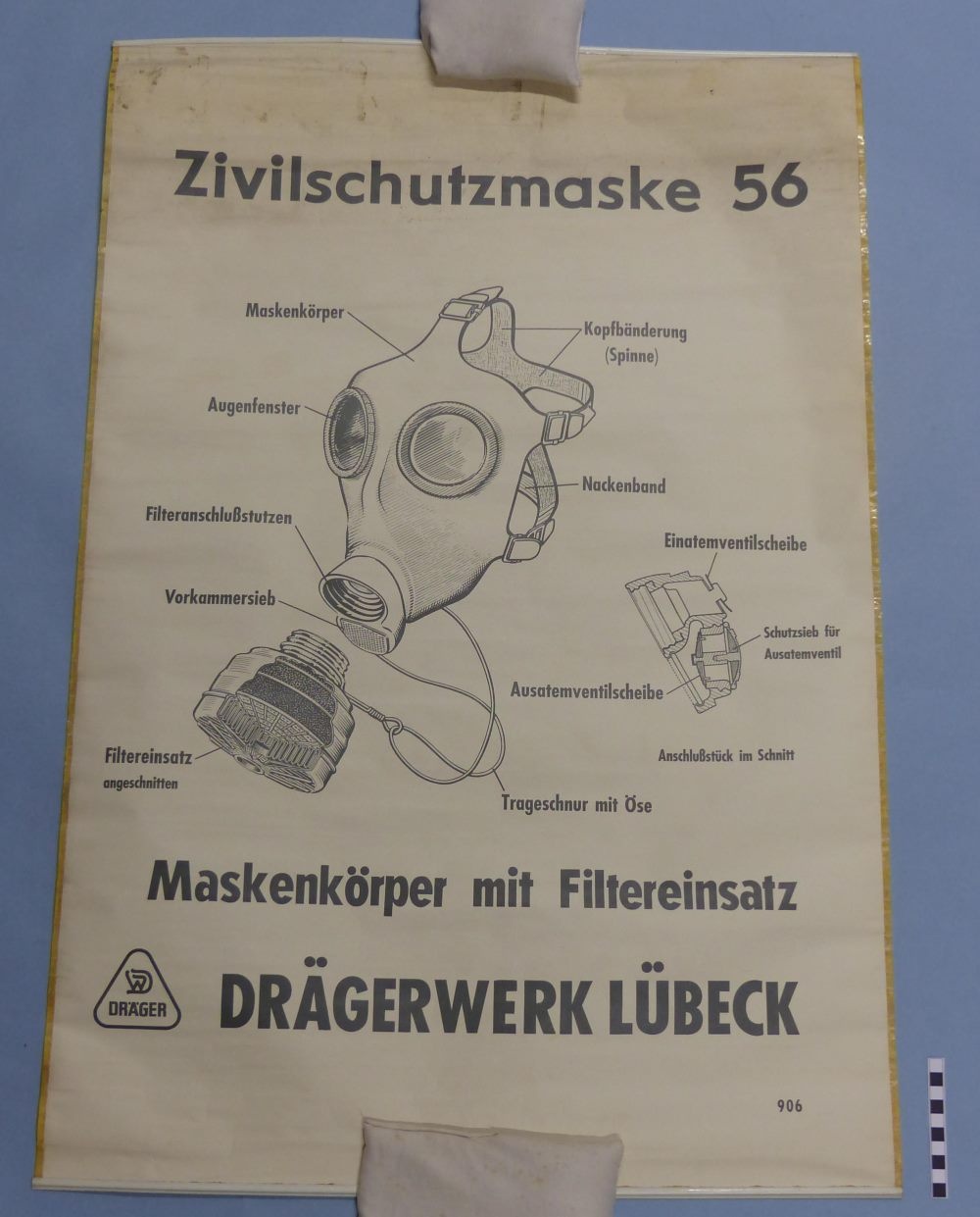 Zivilschutzmaske 56 (Mindener Museum CC BY-NC-SA)