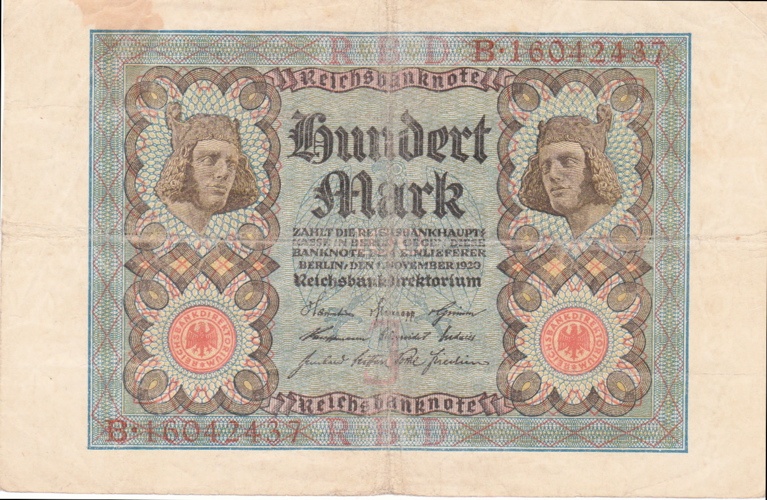 Reichsbanknote (Haller ZeitRäume CC BY-NC-SA)