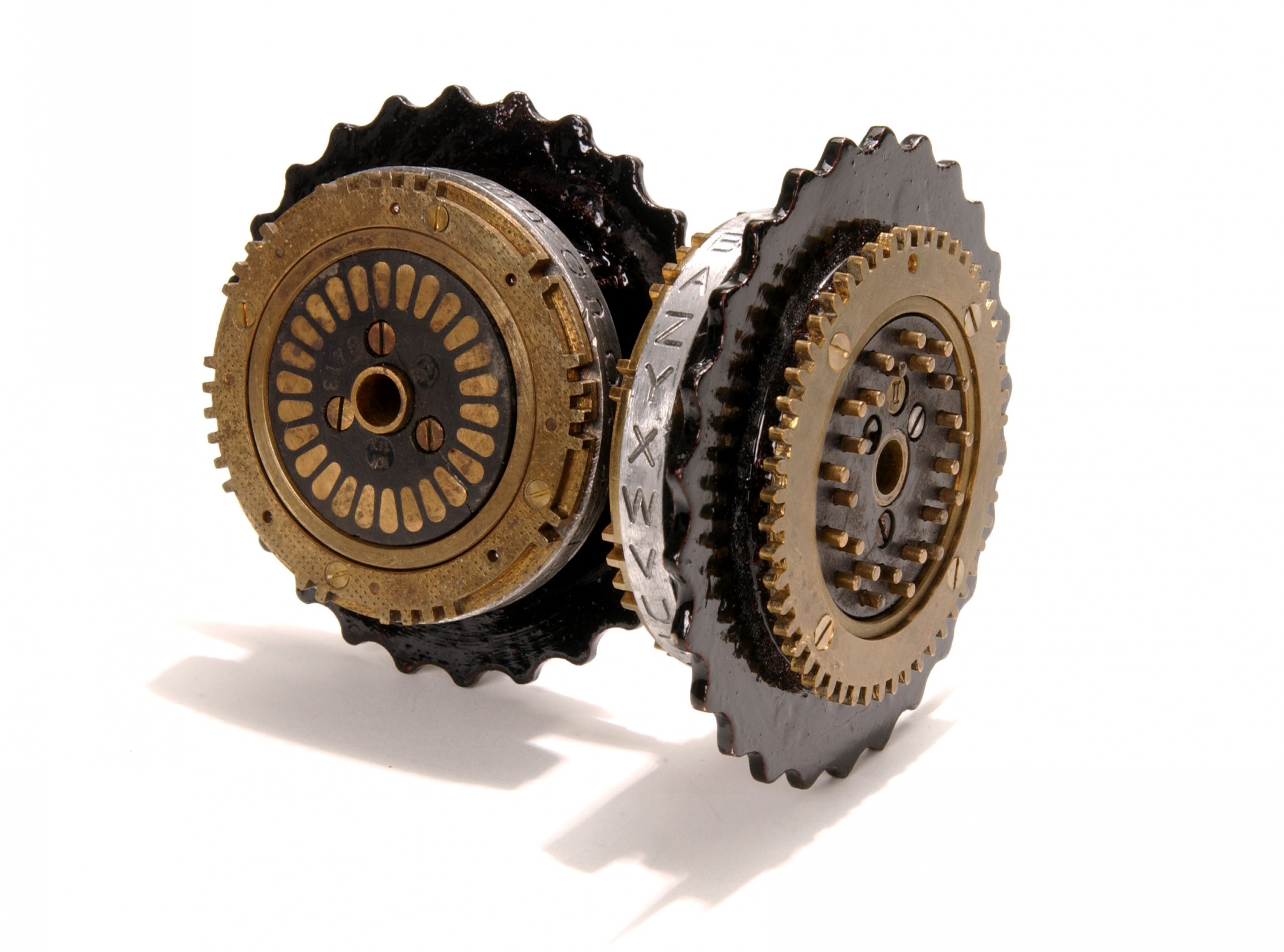 Walzen  der "Abwehr-Enigma" (Heinz Nixdorf MuseumsForum CC BY-NC-SA)