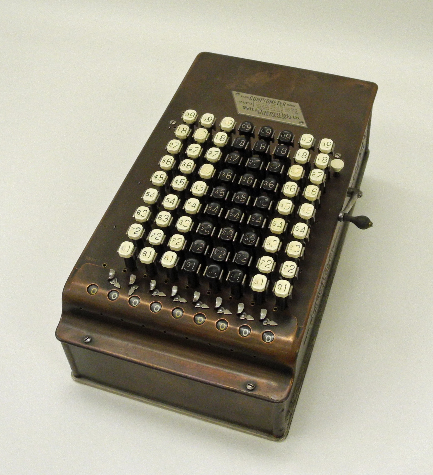 Comptometer Mod. E (Heinz Nixdorf MuseumsForum CC BY-NC-SA)