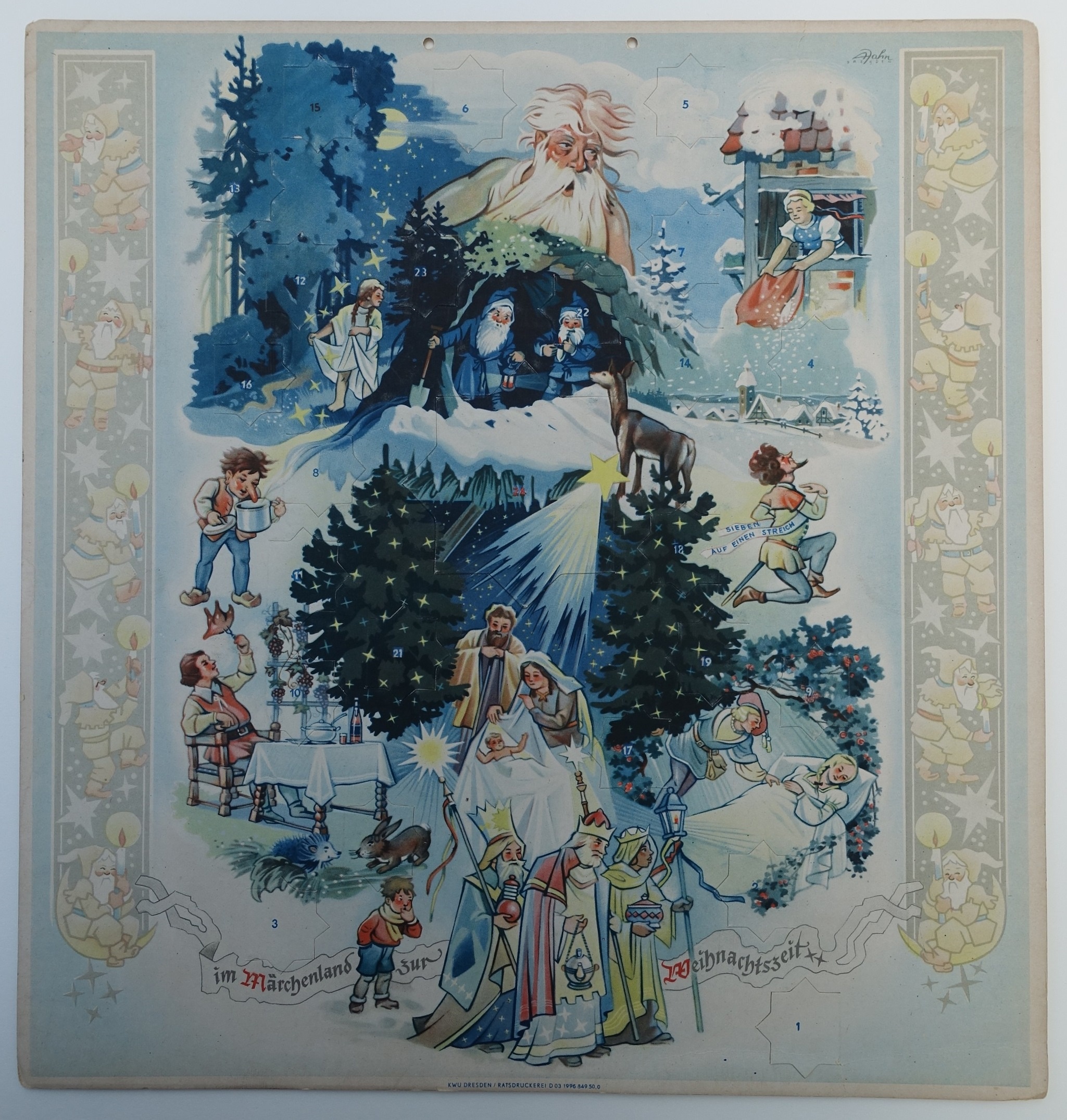 Adventskalender "im Märchenland zur Weihnachtszeit" (Deutsches Märchen- und Wesersagenmuseum CC BY-NC-SA)
