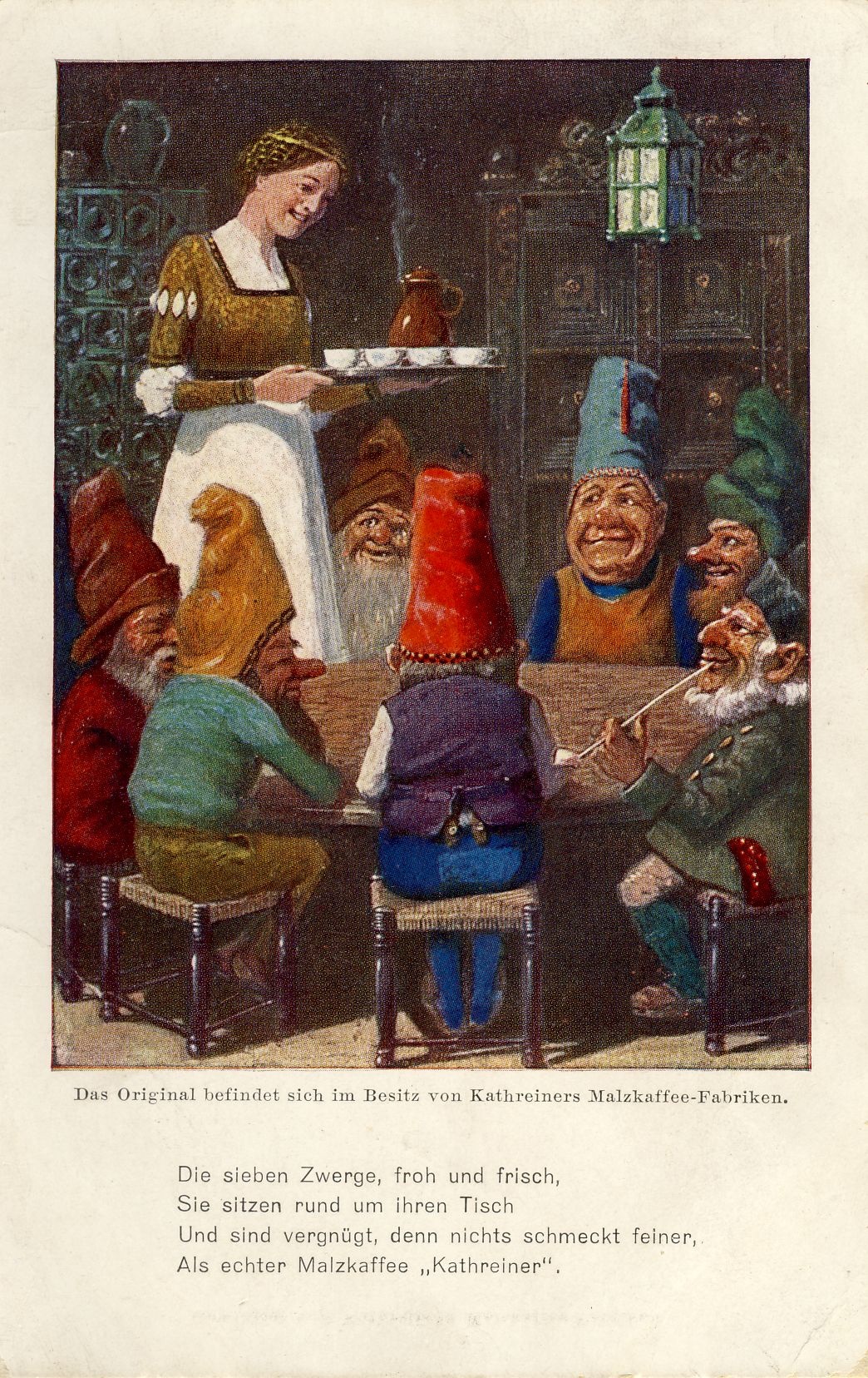 Schneewittchen Werbepostkarte (Deutsches Märchen- und Wesersagenmuseum CC BY-NC-SA)