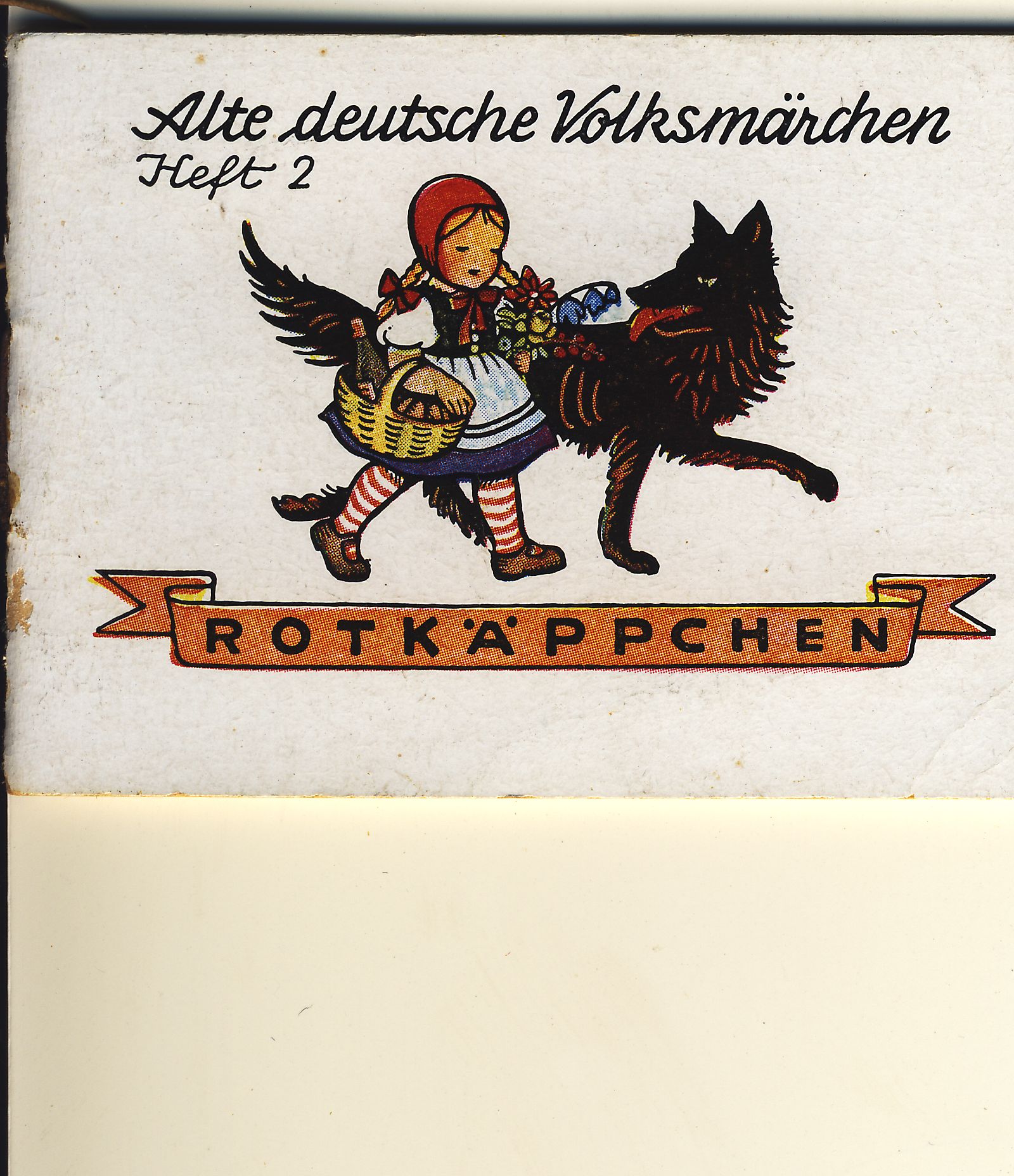 Märchenheft Rotkäppchen (Deutsches Märchen- und Wesersagenmuseum CC BY-NC-SA)