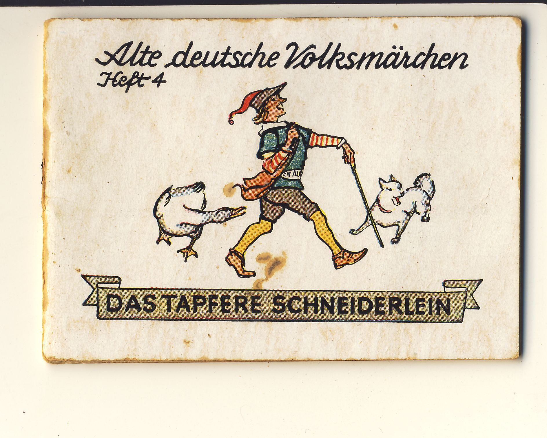 Das tapfere Schneiderlein Märchenheft (Deutsches Märchen- und Wesersagenmuseum CC BY-NC-SA)