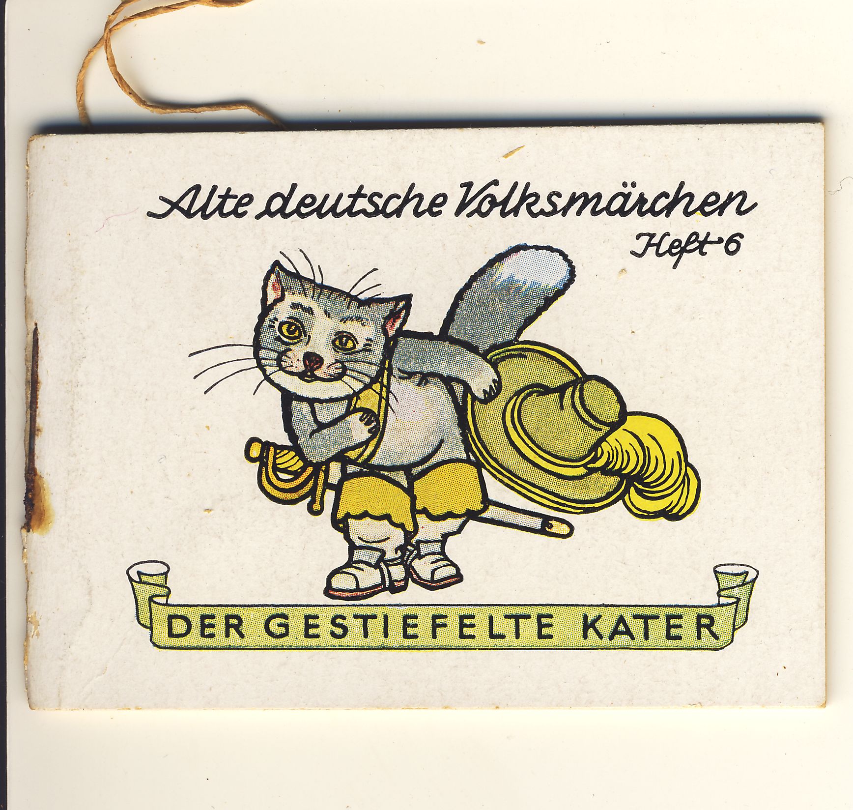 Der gestiefelte Kater Märchenheft (Deutsches Märchen- und Wesersagenmuseum CC BY-NC-SA)