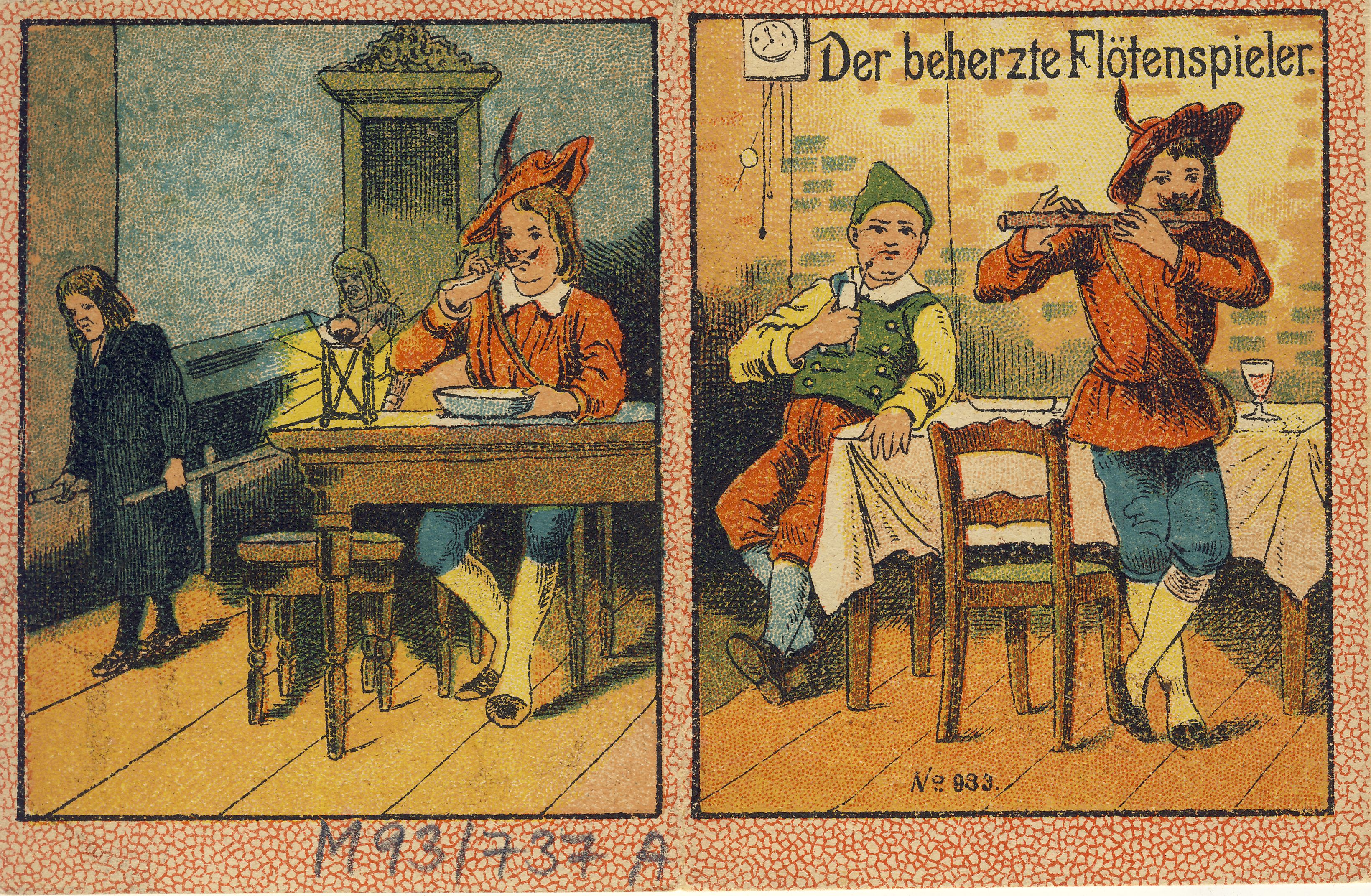 Der beherzte Flötenspieler Märchensammelheft (Deutsches Märchen- und Wesersagenmuseum CC BY-NC-SA)
