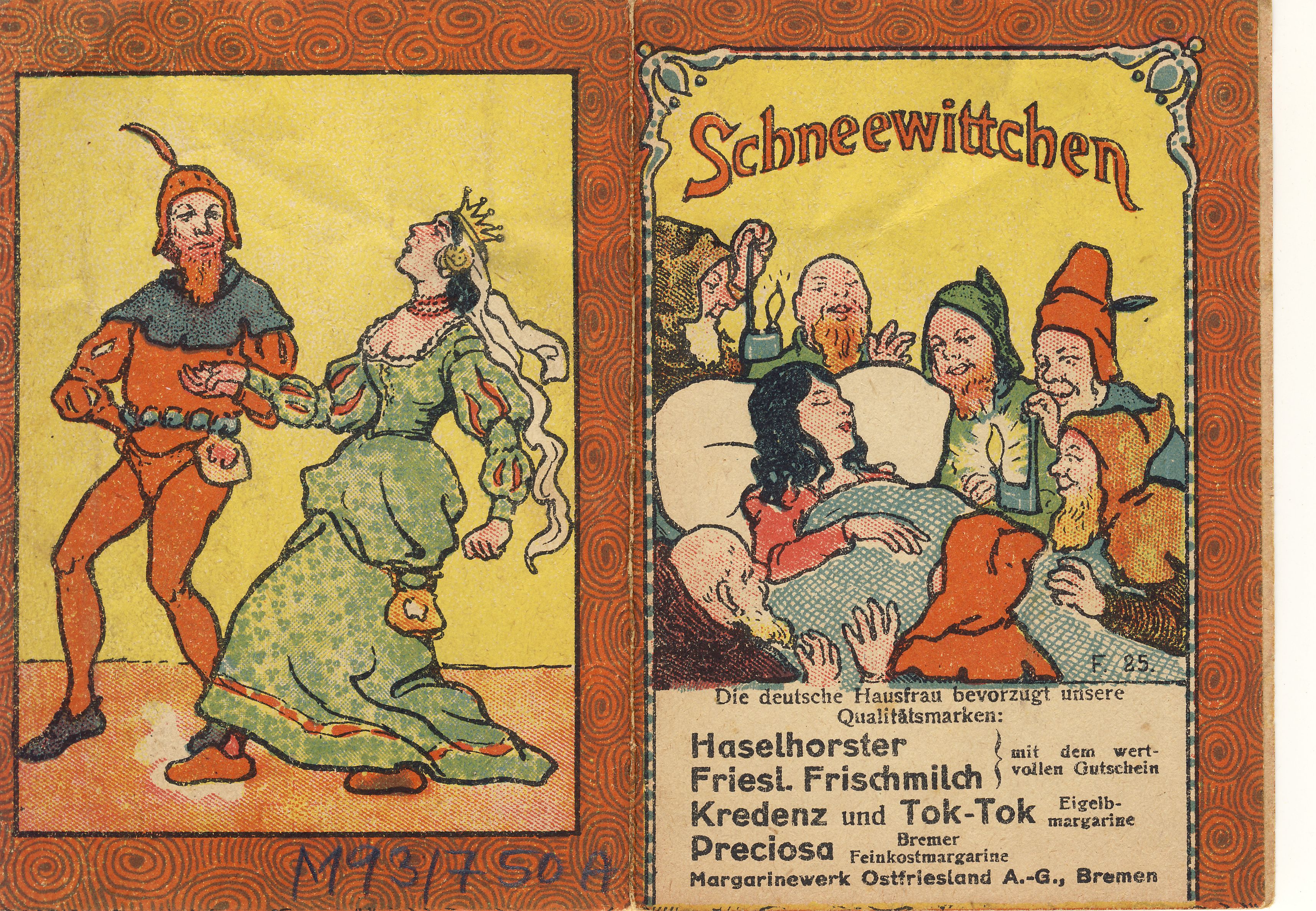 Schneewittchen Märchensammelheft (Deutsches Märchen- und Wesersagenmuseum CC BY-NC-SA)