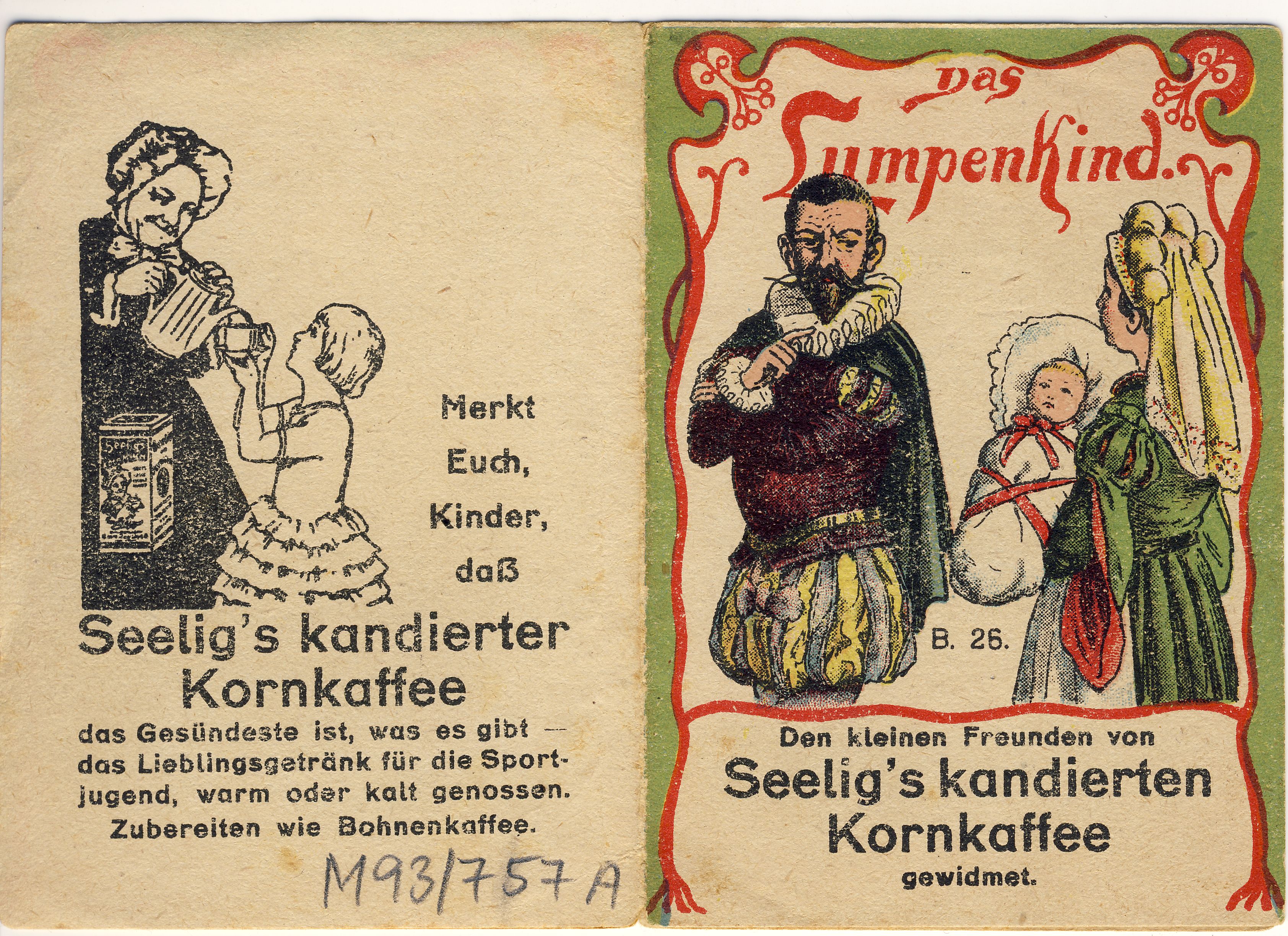 Das Lumpenkind Märchensammelheft (Deutsches Märchen- und Wesersagenmuseum CC BY-NC-SA)