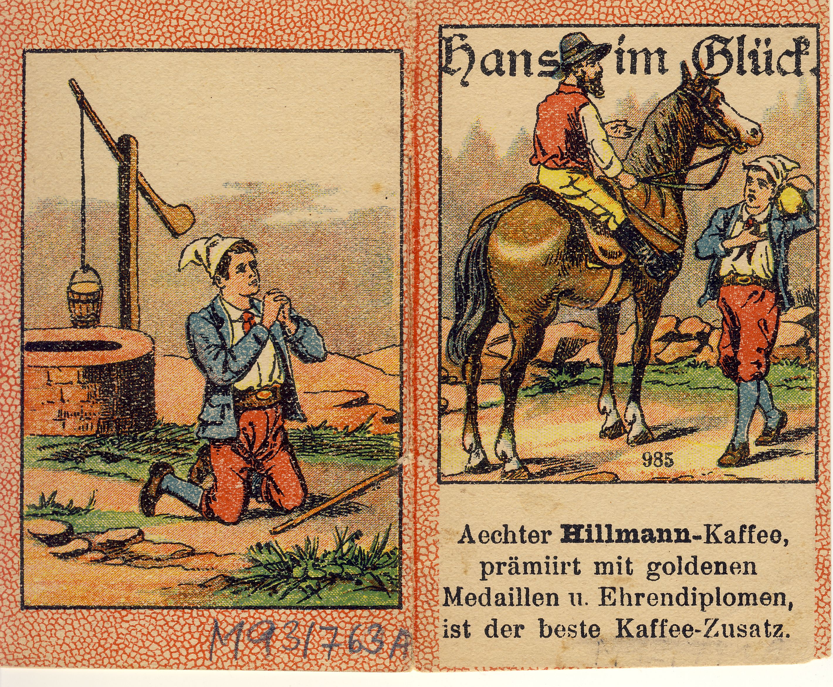Hans im Glück Märchensammelheft (Deutsches Märchen- und Wesersagenmuseum CC BY-NC-SA)