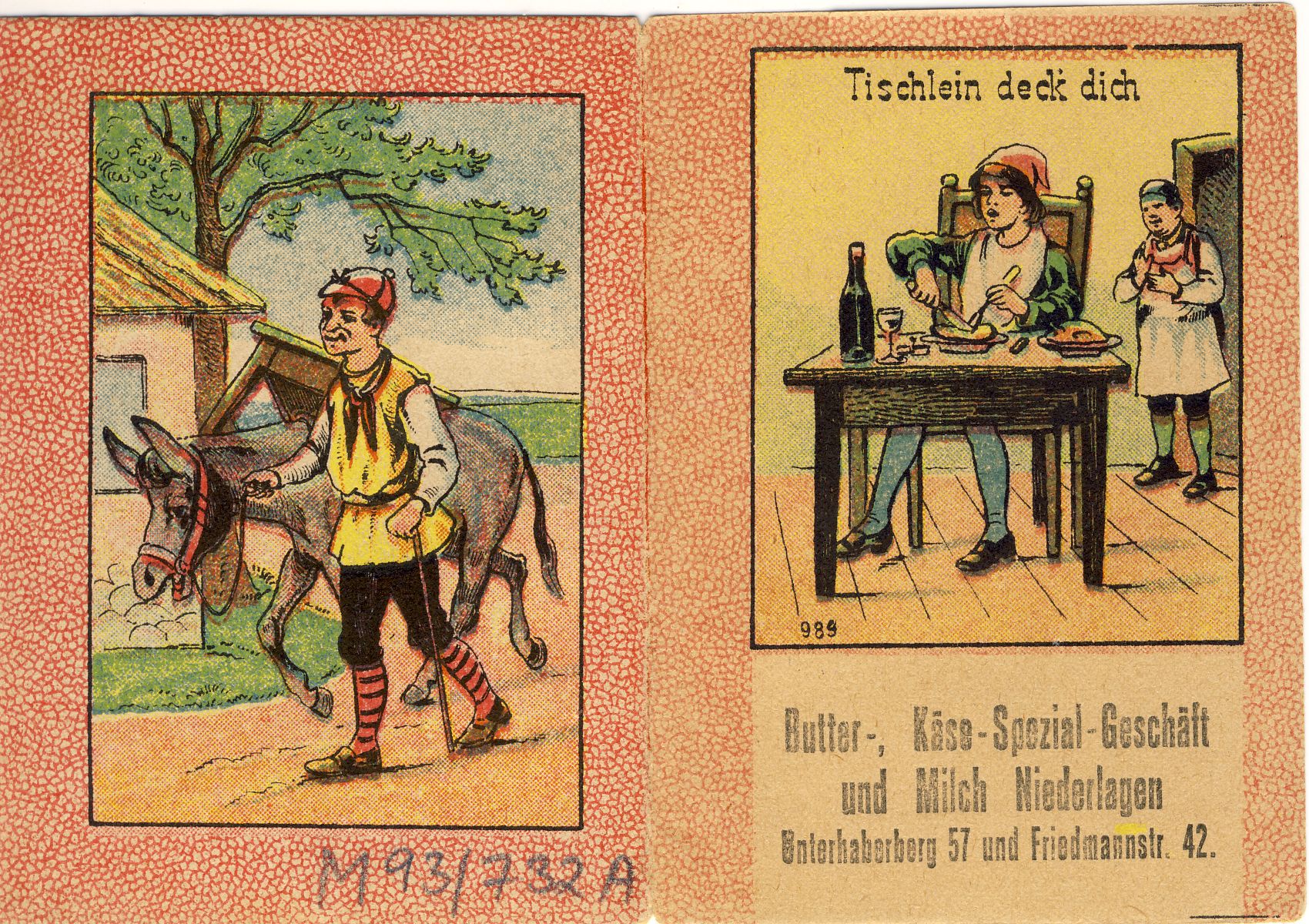 Tischlein deck dich Märchensammelheft (Deutsches Märchen- und Wesersagenmuseum CC BY-NC-SA)