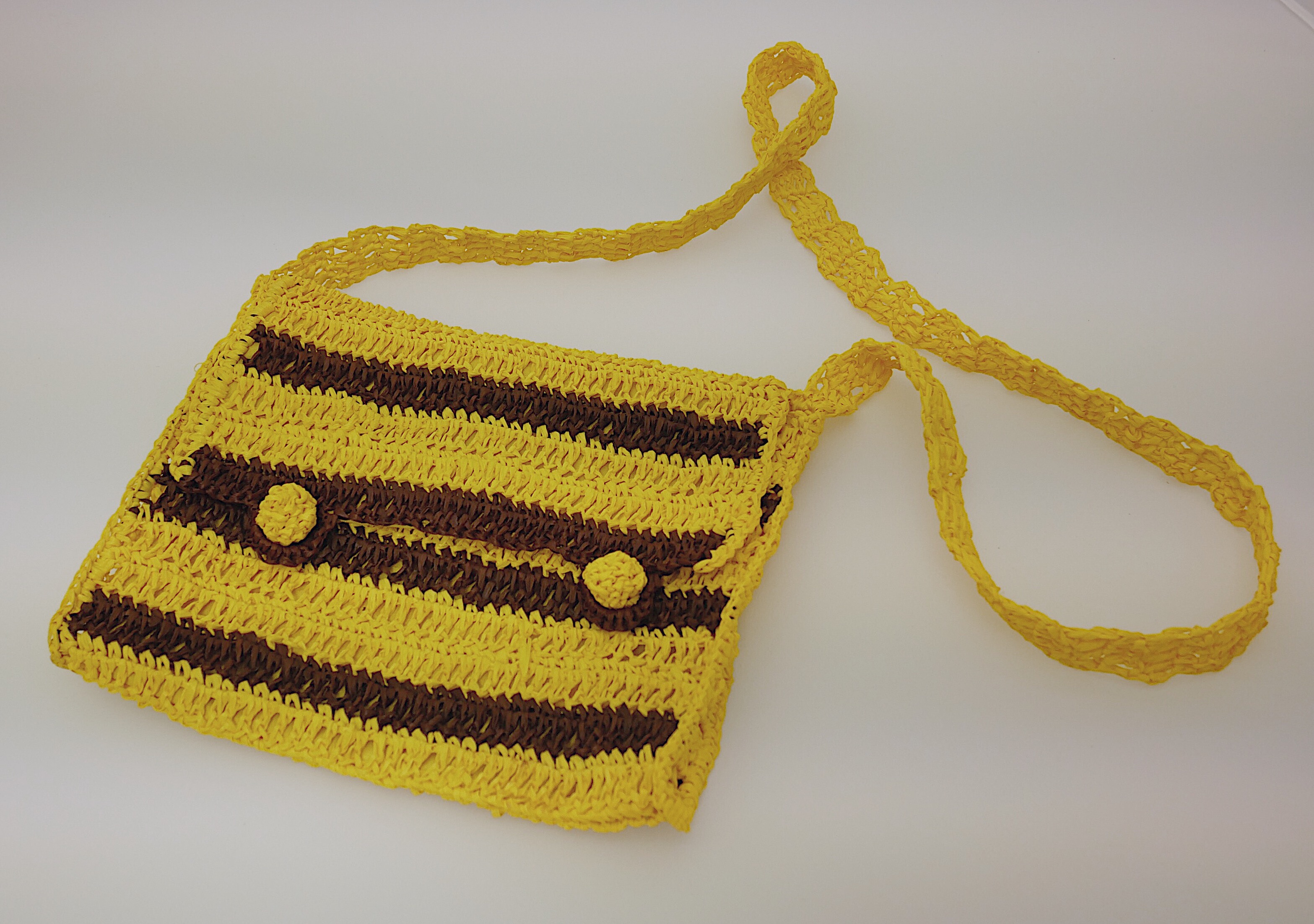 Gelb-Braune Handtasche (Museum Haller ZeitRäume CC BY-NC-SA)