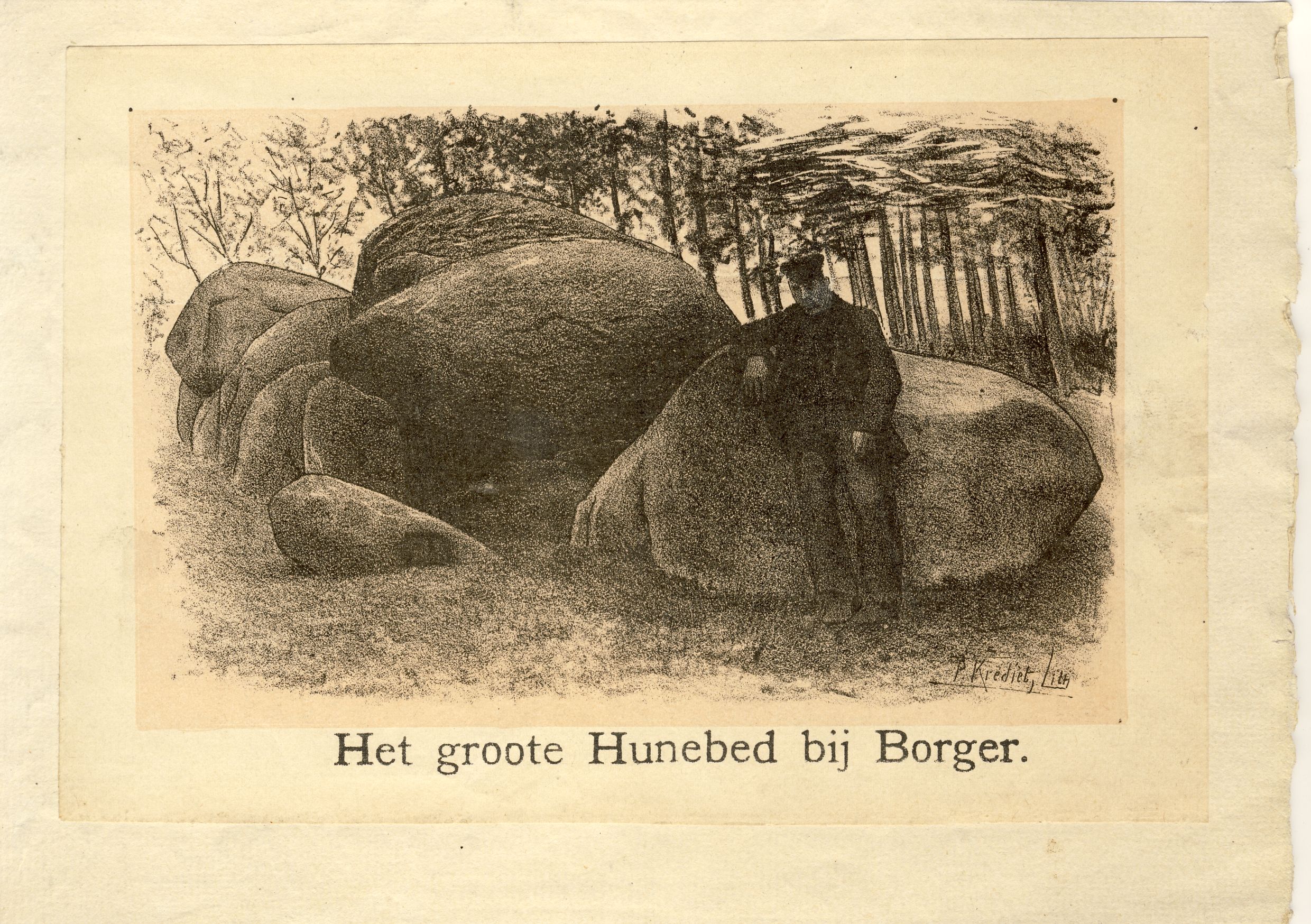 Het groote Hunebed bij Borger (Deutsches Märchen- und Wesersagenmuseum CC BY-NC-SA)