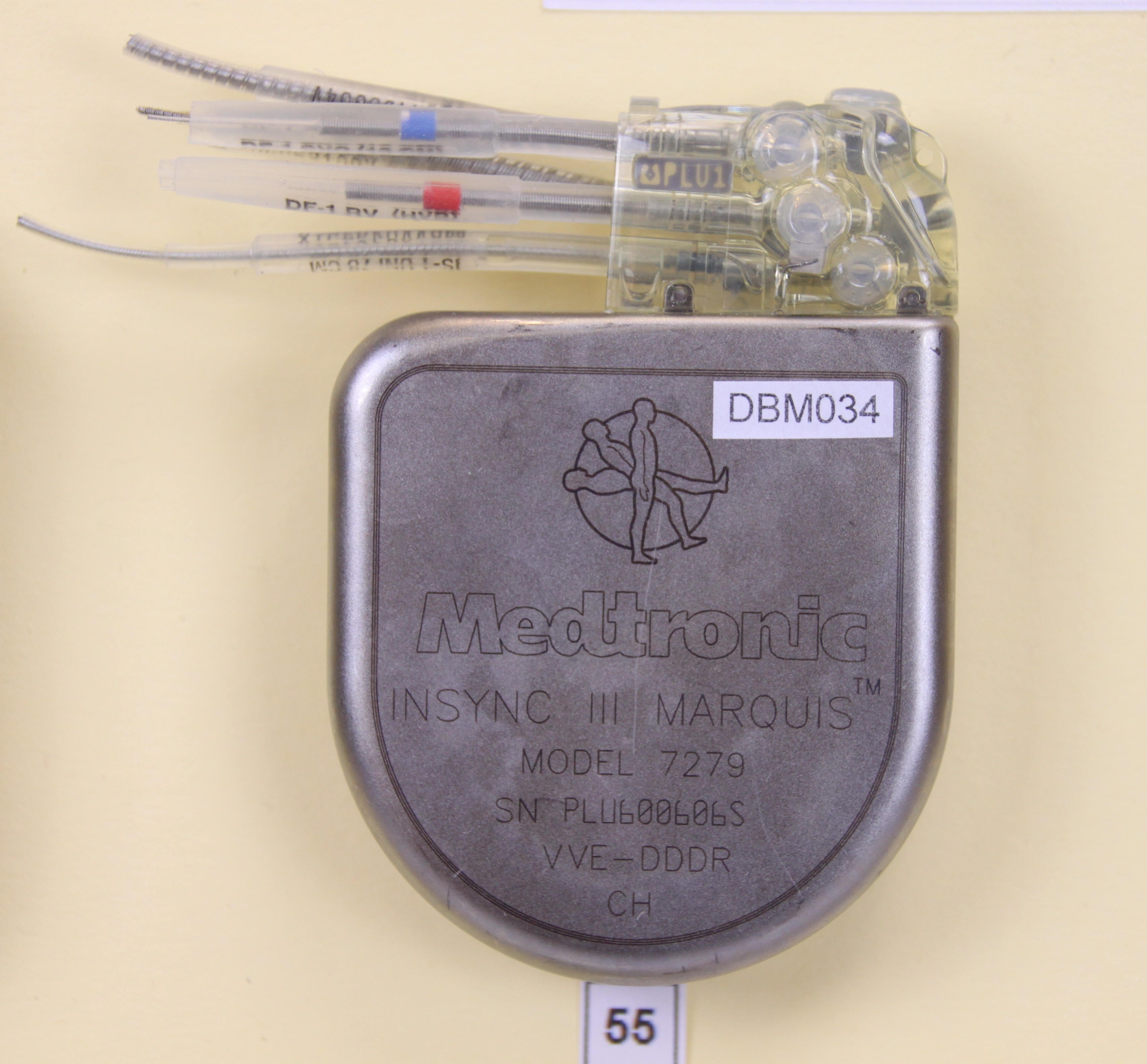 Herzschrittmacher-Implantat Medtronic Insync III Marquise TM Modell 7279 (Krankenhausmuseum Bielefeld e.V. CC BY-NC-SA)