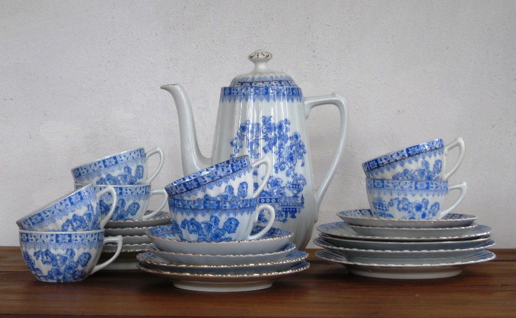 Kaffeeservice "China-Blau" (Museumsschule Hiddenhausen CC BY-NC-SA)