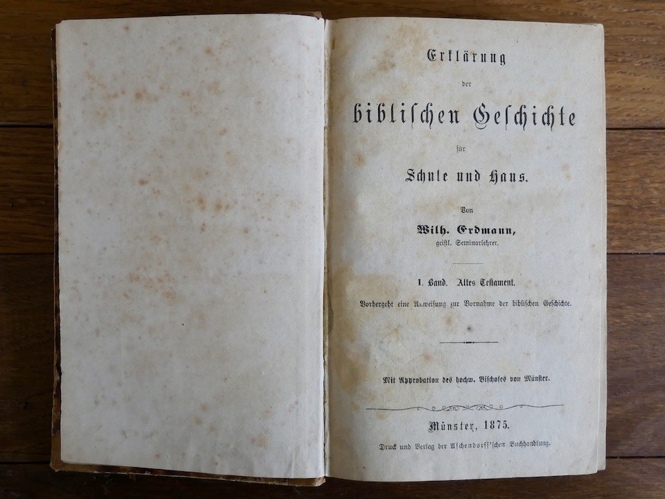 Erdmann, Erklärung der biblischen Geschichte für Schule und Haus (Museumsschule Hiddenhausen CC BY-NC-SA)