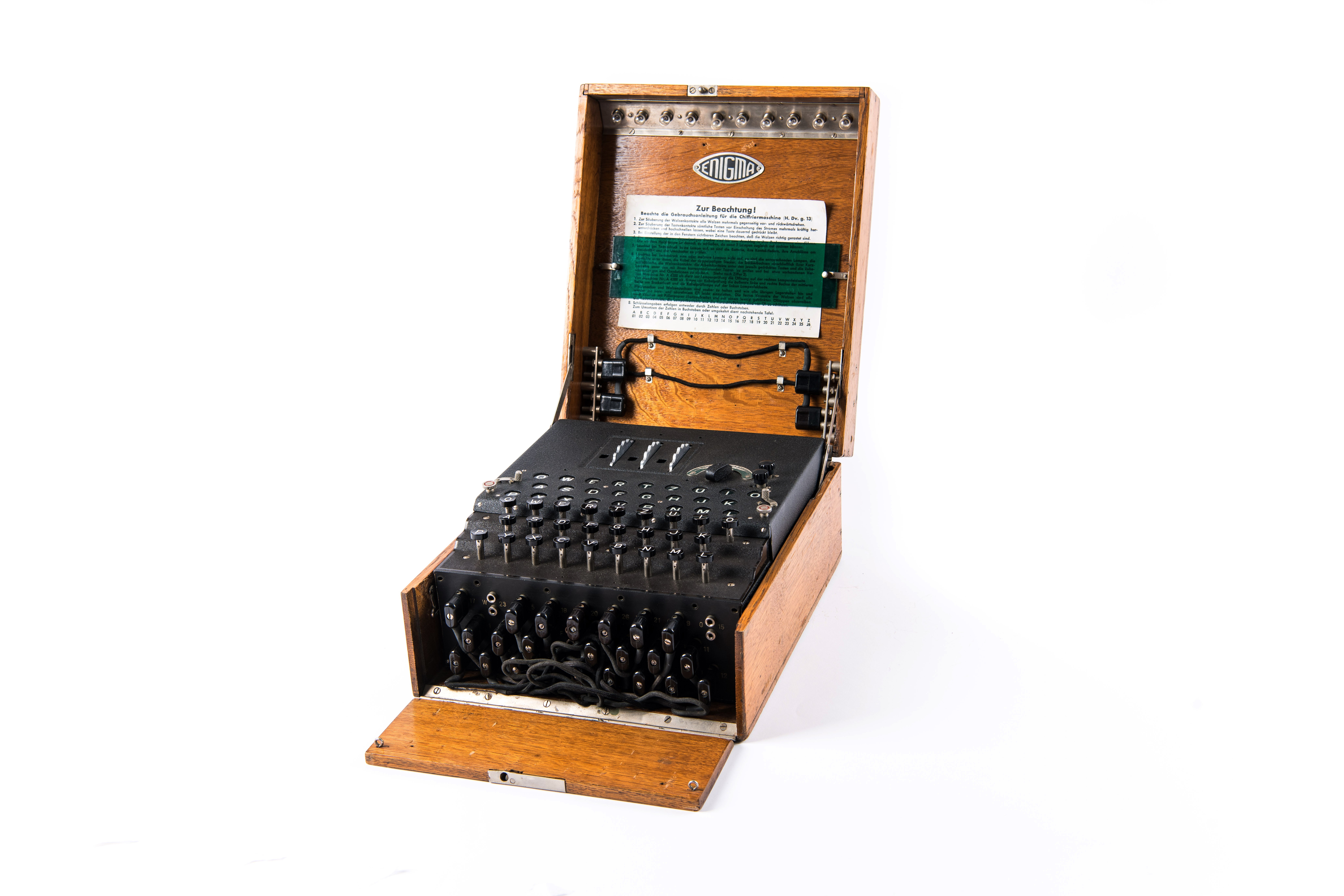 Enigma. 3-Walzen-Maschine (Heinz Nixdorf MuseumsForum CC BY-NC-SA)