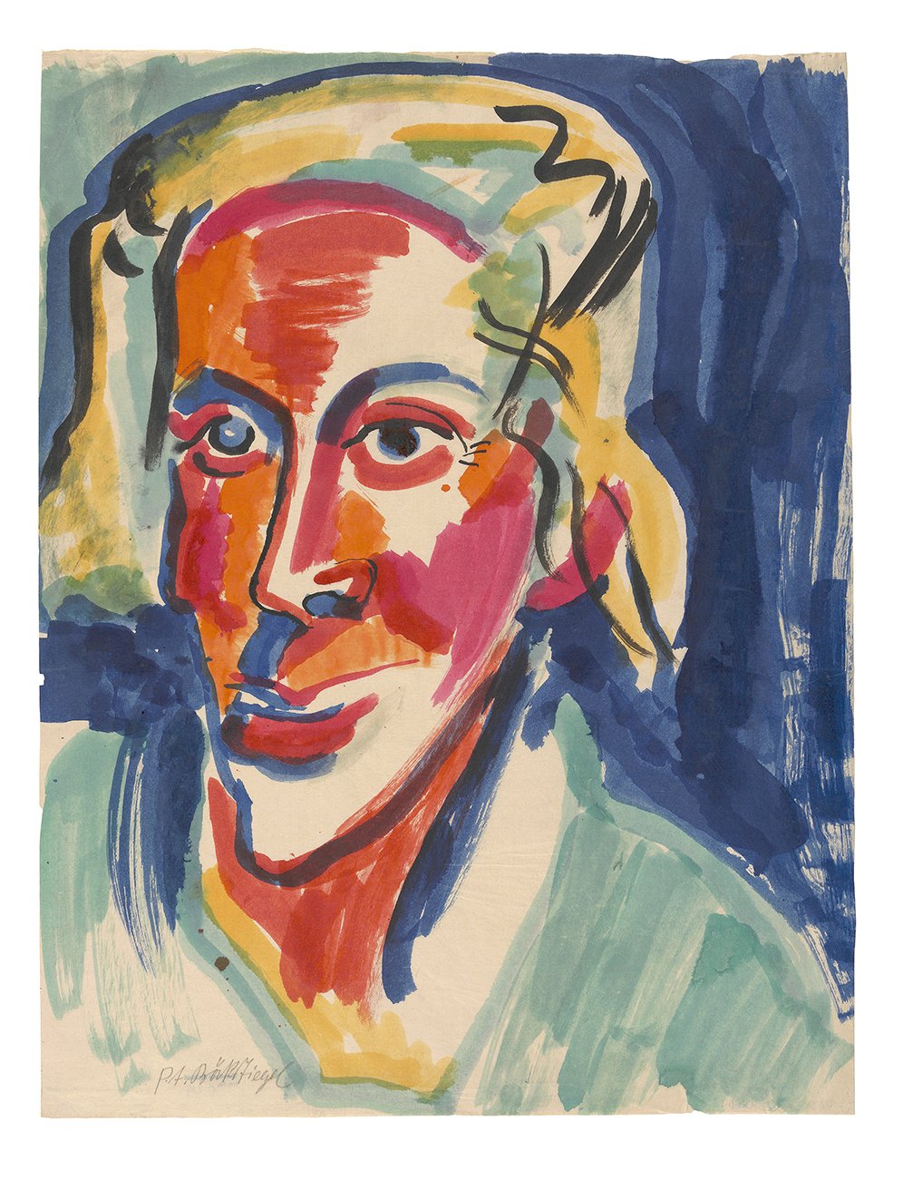 Kopf einer jungen Frau (Kunsthalle Bielefeld Public Domain Mark)