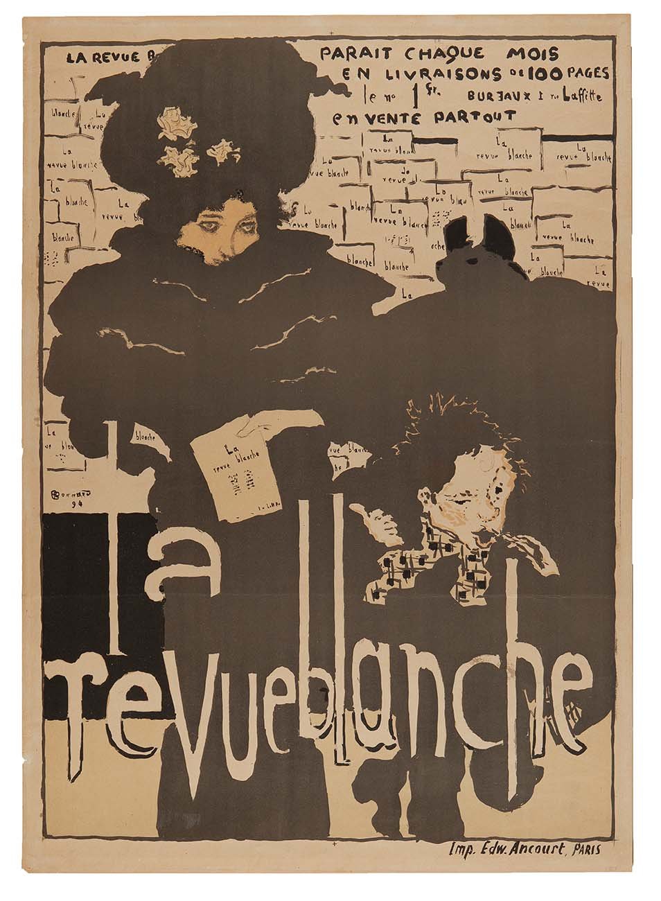 Affiche Revue Blanche (Plakat Revue Blanche) (Kunsthalle Bielefeld Public Domain Mark)