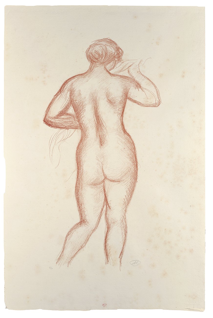 Femme nue de dos (Rückenakt) (Kunsthalle Bielefeld Public Domain Mark)