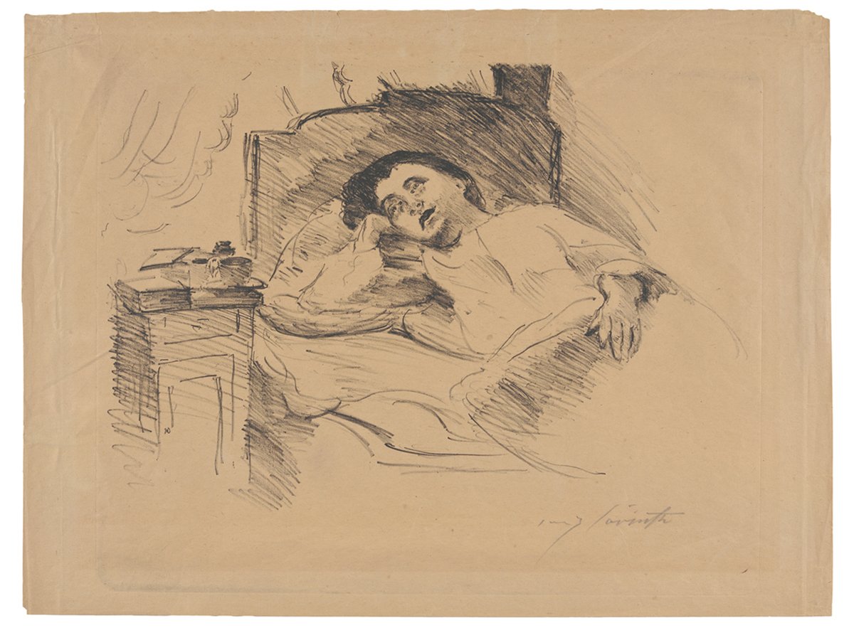 Junges Mädchen im Bett (Kunsthalle Bielefeld Public Domain Mark)