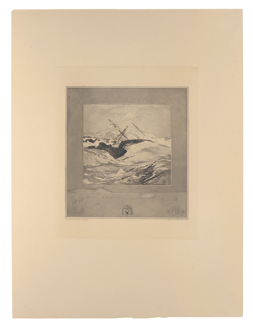 Vom Tode. Erster Teil. Blatt 3: Meer (Kunsthalle Bielefeld Public Domain Mark)