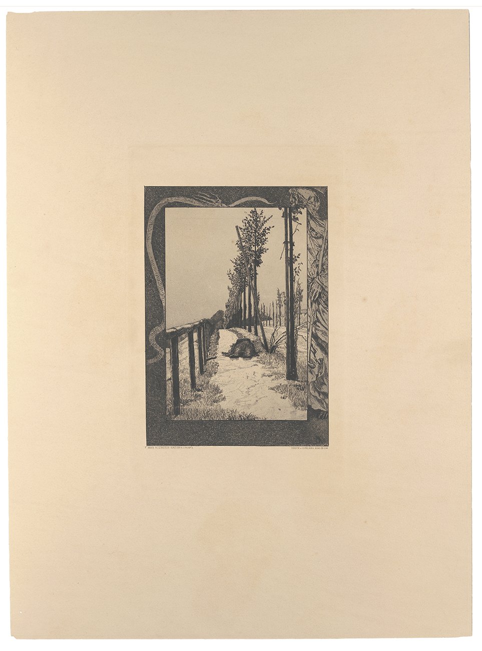 Vom Tode. Erster Teil. Blatt 4: Chaussee (Kunsthalle Bielefeld Public Domain Mark)