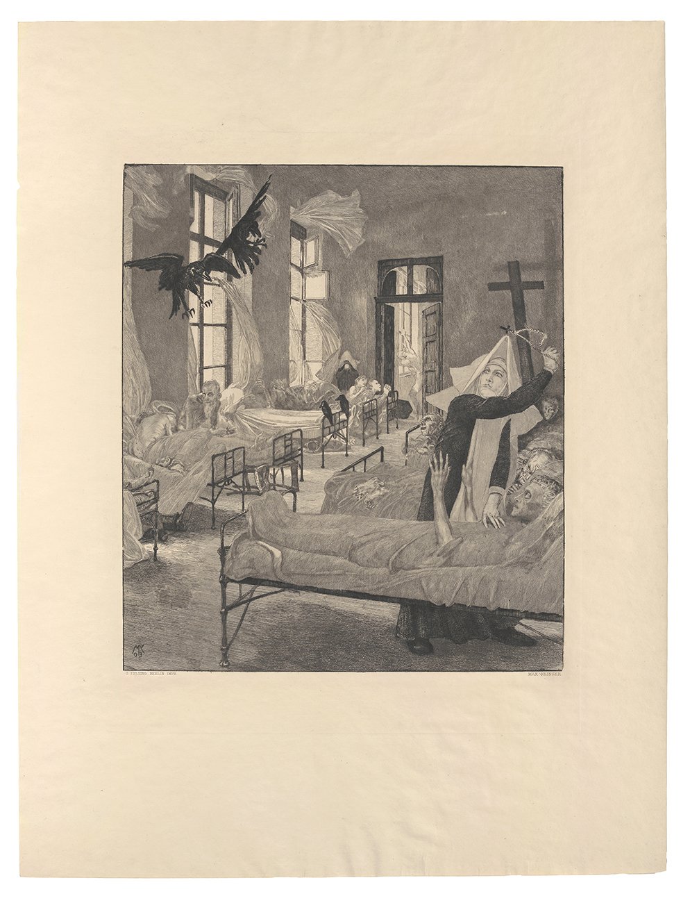 Vom Tode. Zweiter Teil. Blatt 5: Pest (Kunsthalle Bielefeld Public Domain Mark)