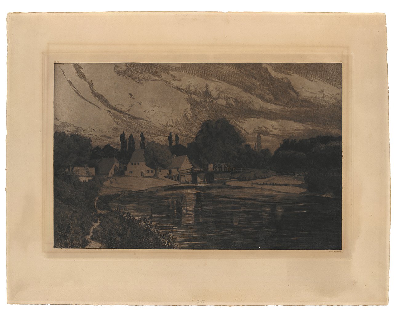 Vier Landschaften. Blatt 3: Mondnacht (Kunsthalle Bielefeld Public Domain Mark)